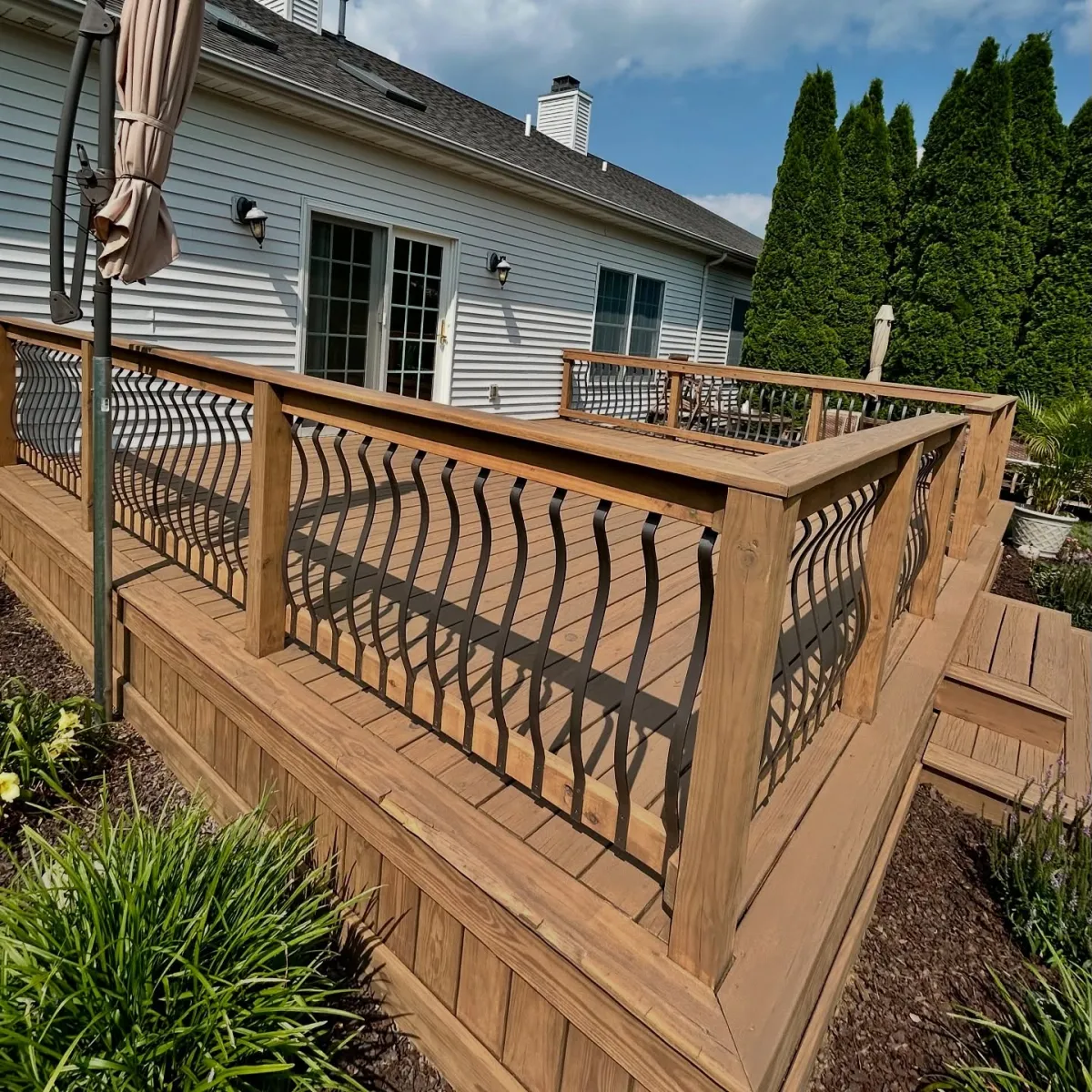 Complete deck restoration and rebuild in Springfield Illinois